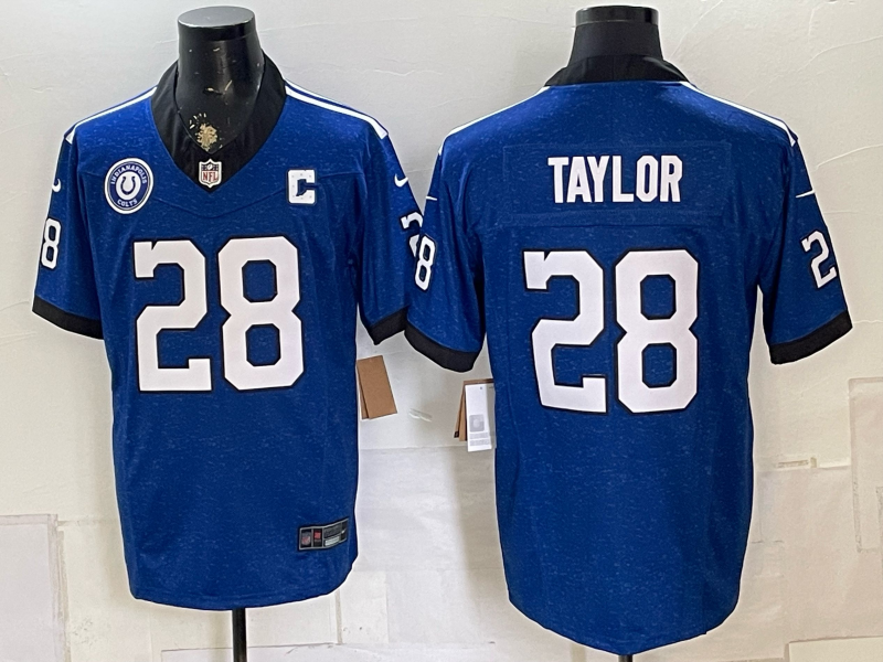Men 2026 Indianapolis Colts #28 Taylor blue Limited Nike NFL Jersey 08801